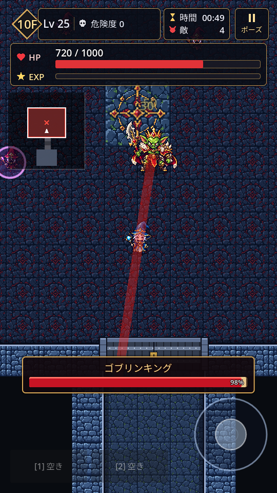 ゴブリンキングとのボス戦